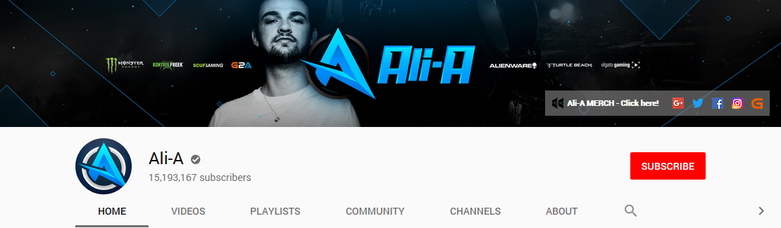 creative youtube header