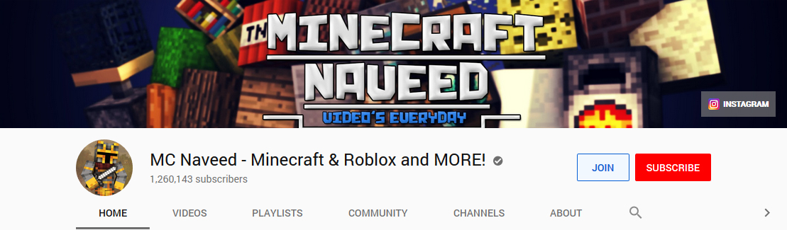 minecraft youtube banner