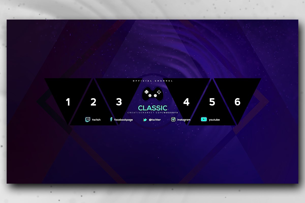 YouTube Channel Art Banner Template