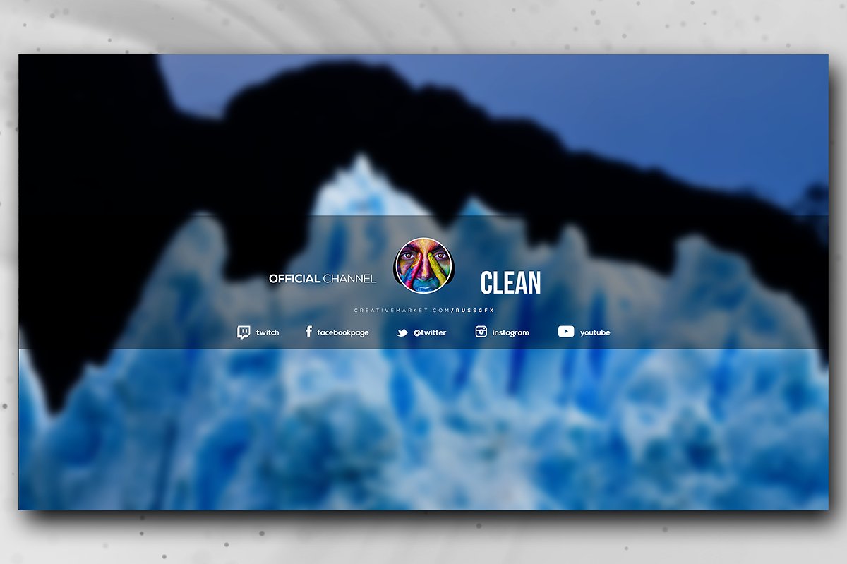 YouTube Channel Art Banner Template