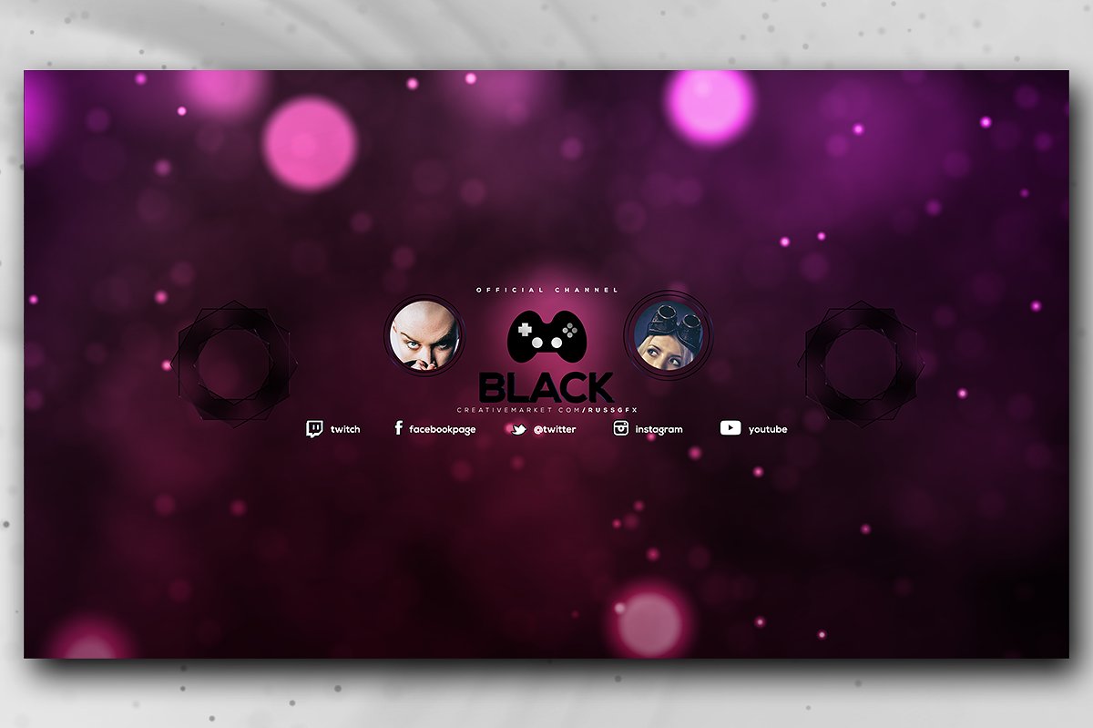 YouTube Channel Art Banner Template