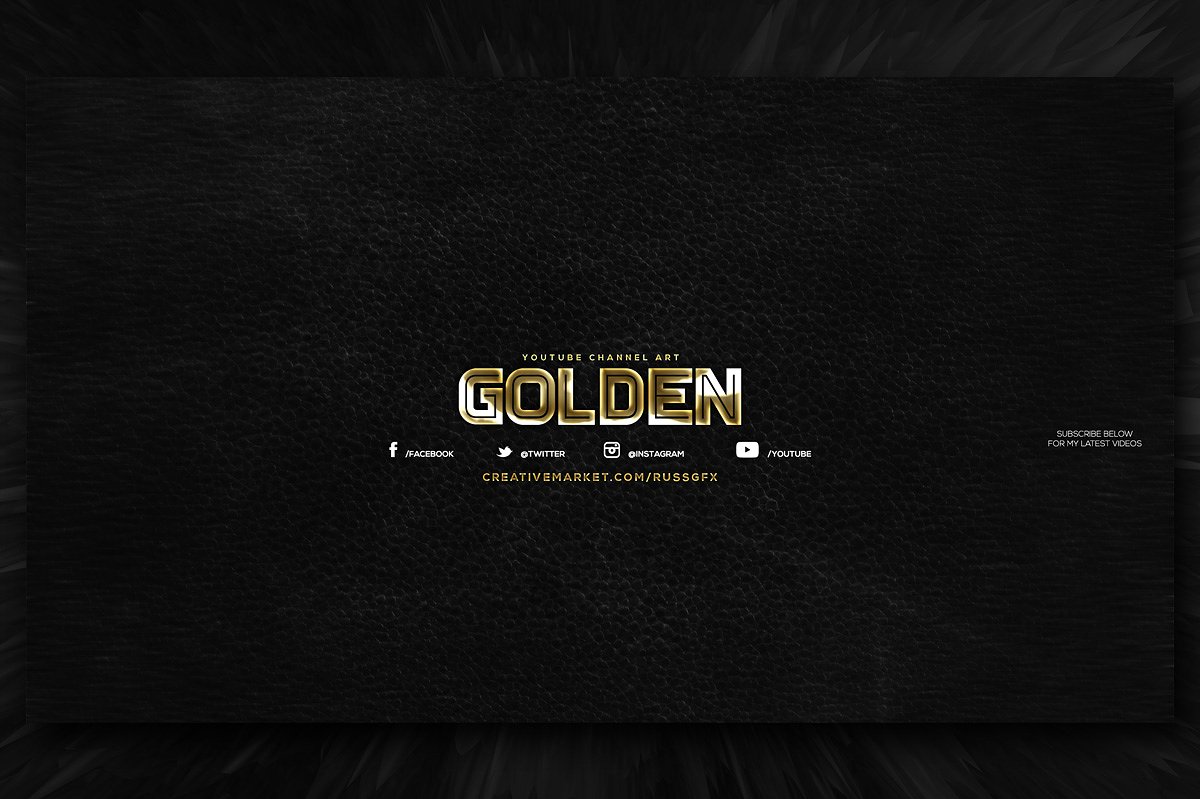 youtube channel art template design