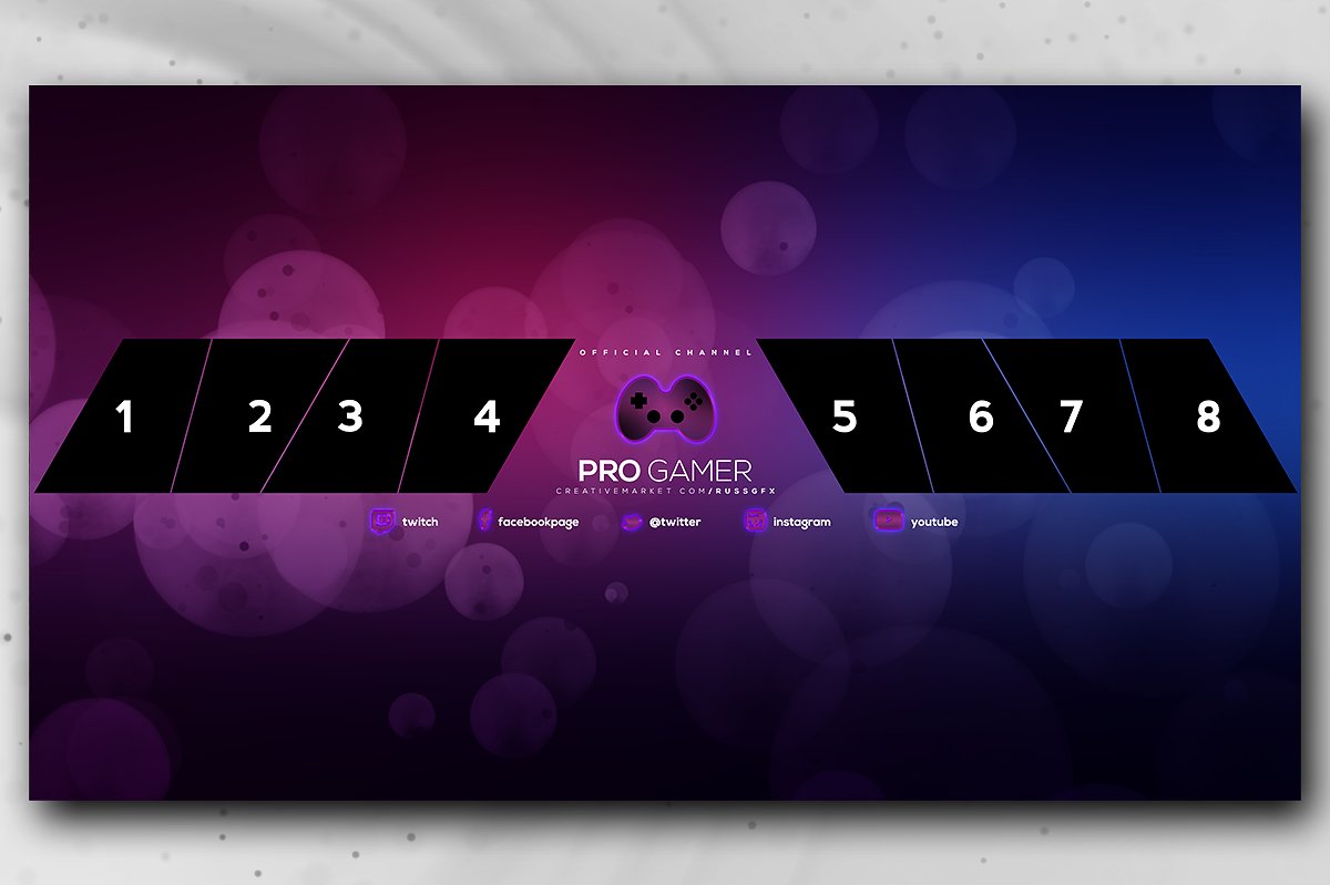 SpeedArt] FREE Amazing Gaming  Channel Banner Template #2 +