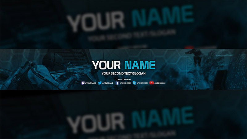 Clean YouTube Banner Template