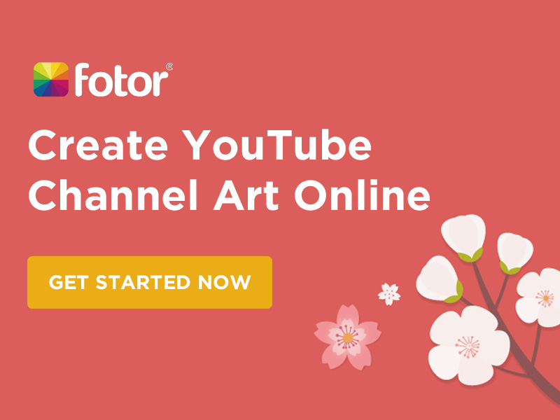 Fotor YouTube Channel Art Maker