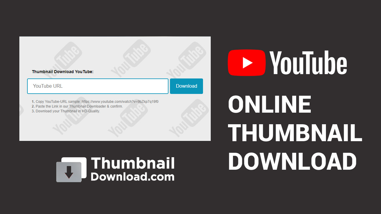 Online YouTube Thumbnail Downloader