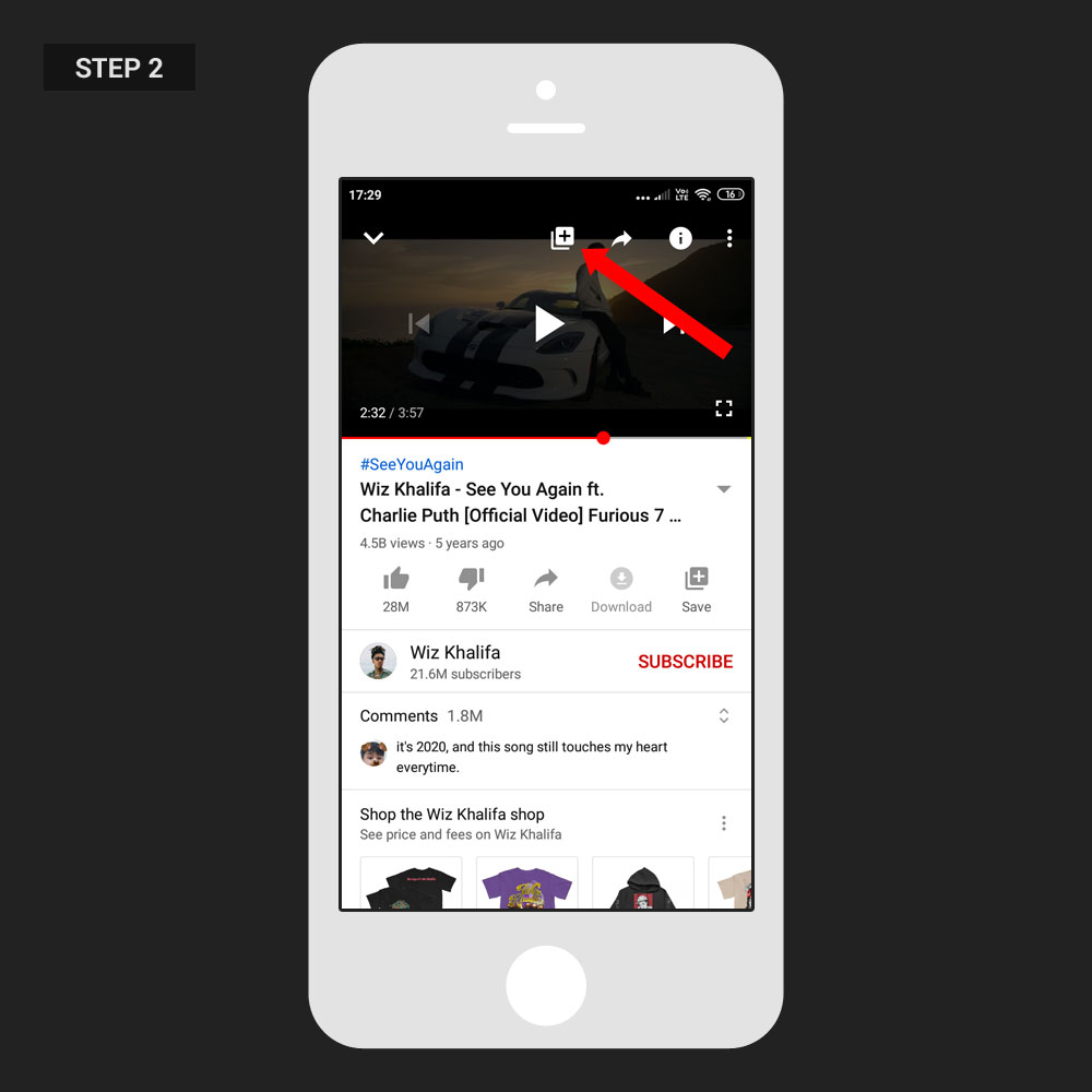 Repeat Video YouTube App Step 01