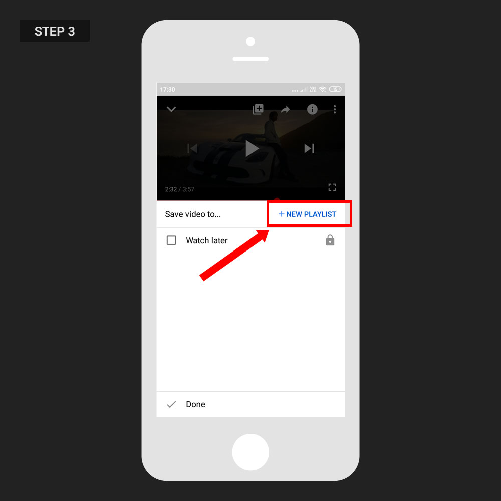 Repeat Video YouTube App Step 02