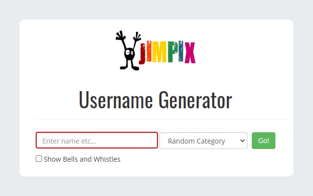 Jimpix YouTube Username Generator