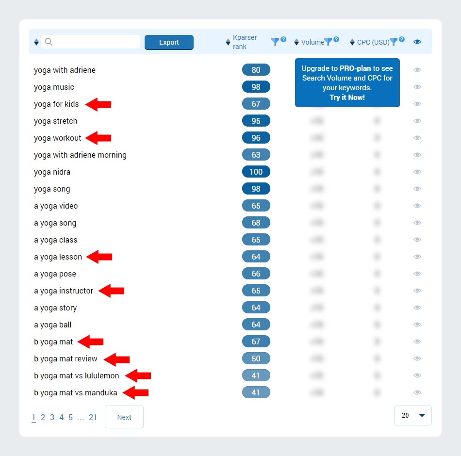 Kparser YouTube Keyword Explorer