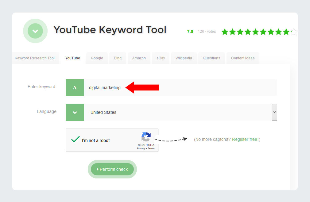 SEOReviewTools YouTube Keyword Tool