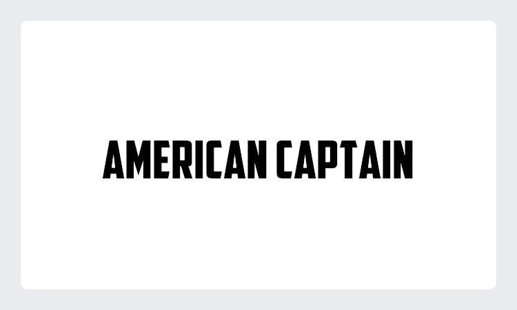 American Captain Free Font