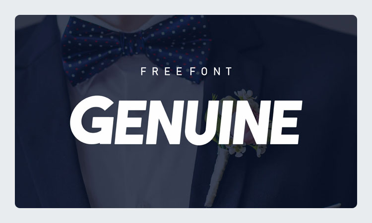 Genuine Free Bold Elegant Font