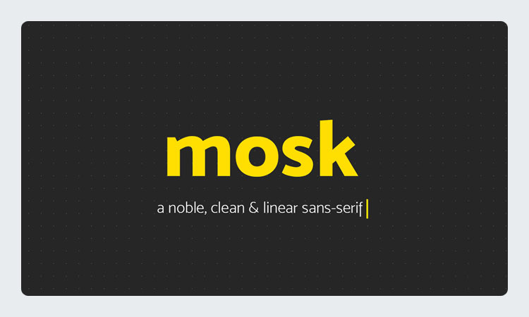 Mosk Typeface