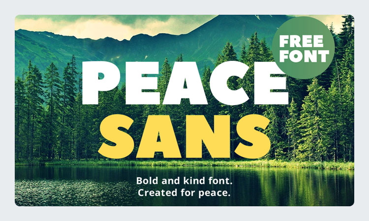 Peace Sans Free Font