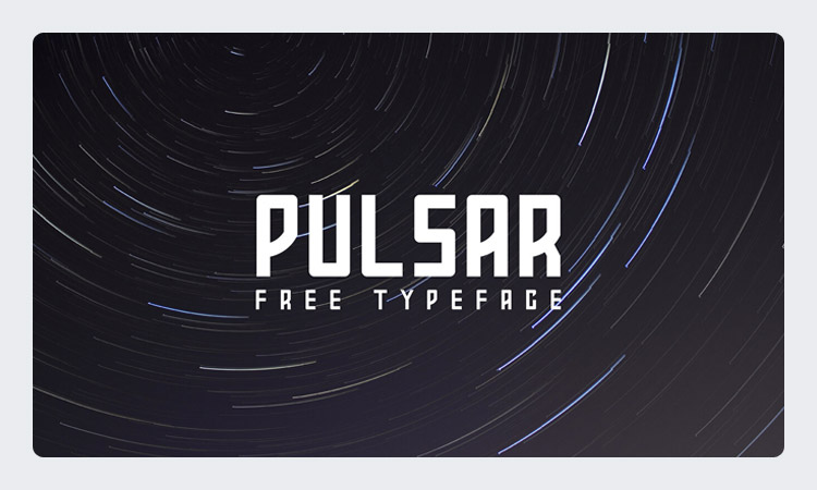 Pulsar Free Futuristic Font