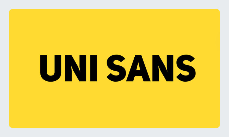 Uni Sans Font