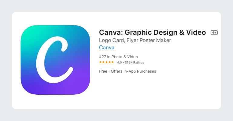 Canva Graphic Design App