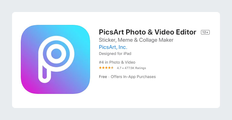 PicsArt – Photo and Video Editor App