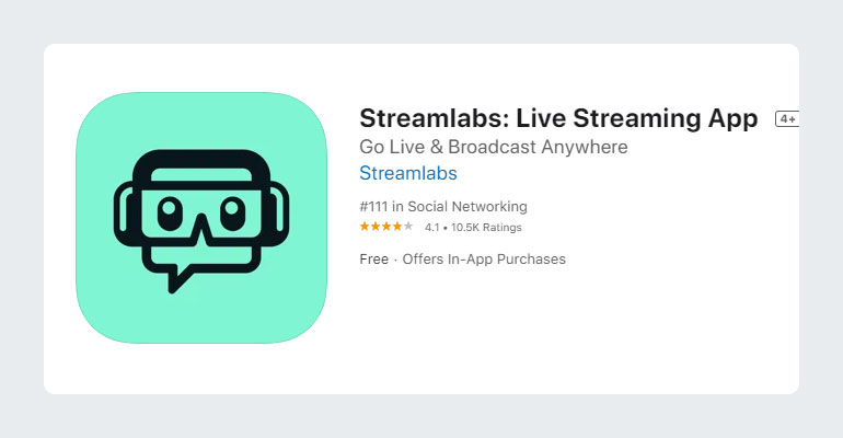 Streamlabs Live Streaming App for YouTube