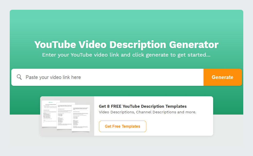 YouTube Description Template Maker