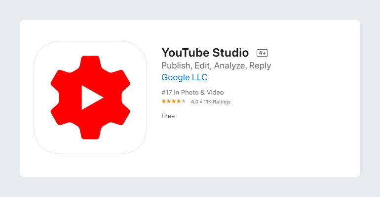 YouTube Studio App