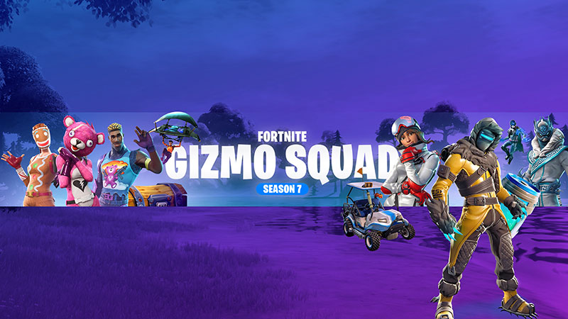 Gizmo Squad - Free Fortnite YouTube Channel Art Template