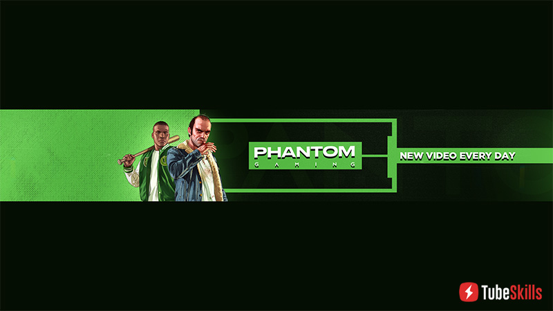 Phantom Gaming YouTube Banner Template