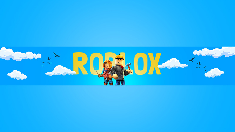 Roblox Gameplay YouTube Banner Template