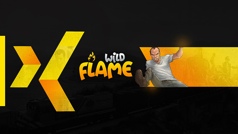 Wild Flame - GTA Gaming YouTube Banner Template